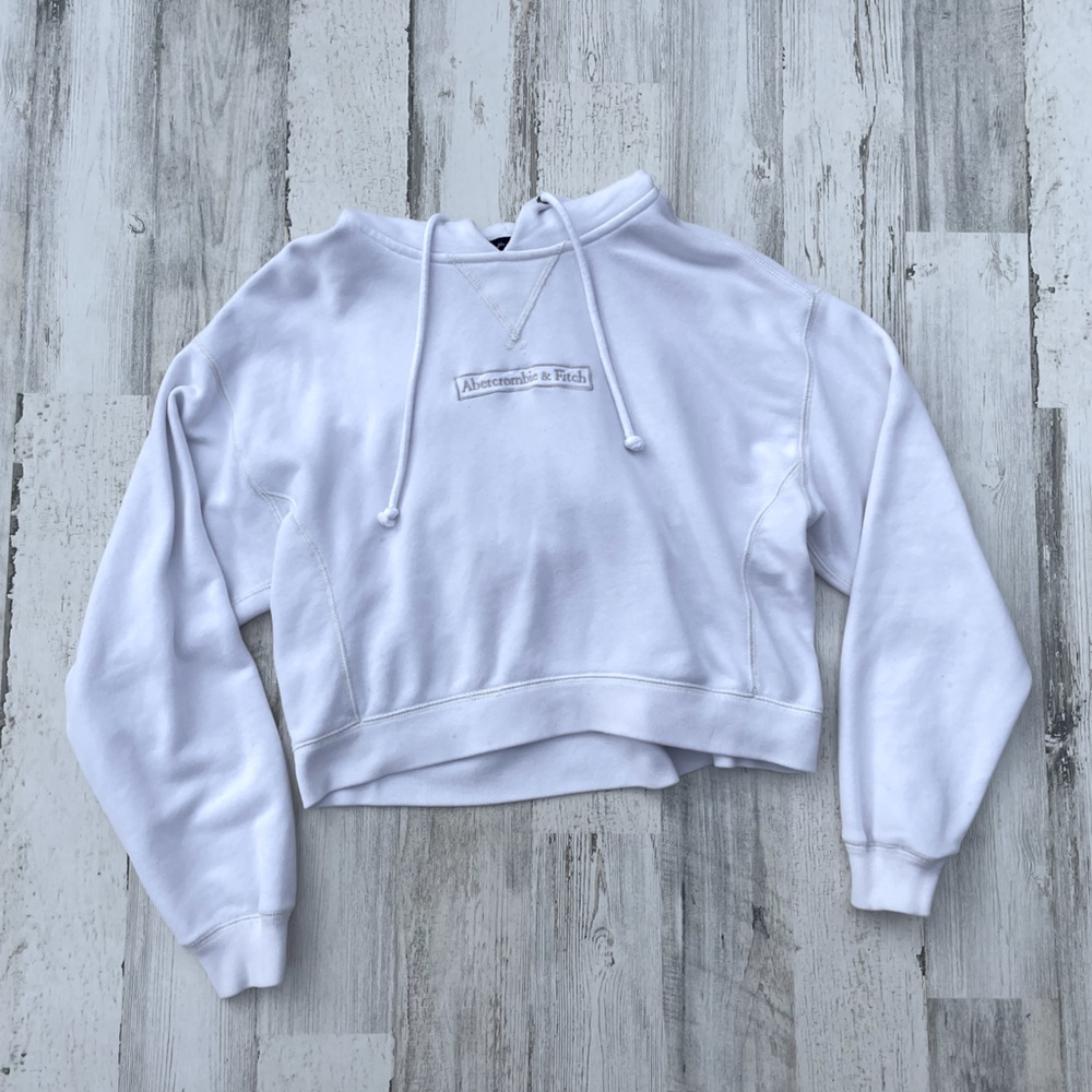 *SOLD* Abercrombie & Fitch Cropped Hoodie Sweatshirt XS
